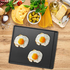 2-in-1 Reversible 15” x 12.8” Pre-Seasoned Cast Iron Cooking Griddle for Gas Stove/Charcoal/Electric/Propane/Gas Grill, Flat Griddle Top Plate for Broil King Crown and Signet Series Grill