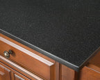 Crosley Furniture Alexandria Granite Top Rolling Kitchen Island Storage Cart, Microwave Stand, Spice Rack, Mahogany