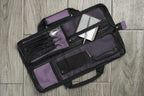 Asaya Chef Knife Roll Bag - 12 Pockets for Knives and Kitchen Utensils - Lightweight, Durable, and Stain Resistant Nylon - Perfect for the Traveling Chef - Knives not Included (Purple)