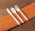 Party Bargains White Plastic Cutlery 2160 pcs: 1080 Forks, 720 Spoons, 360 Knives. Argyle Design, Heavy Duty & Solid Disposable Silverware Utensils Combo Pack Set for Weddings, Buffets, Luncheons