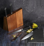 Cangshan Y2 Series Knife Set, 6-Piece German Steel Block, Silver